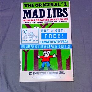 Mad Libs Party Game